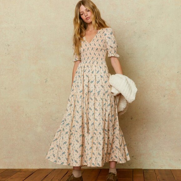 Christy Dawn NWT Brooklyn Dress in Mums Ditsy Cream Size PL - Picture 2 of 4